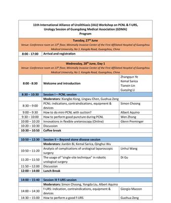 11th IAU PCNL & f-URS Workshop Program
